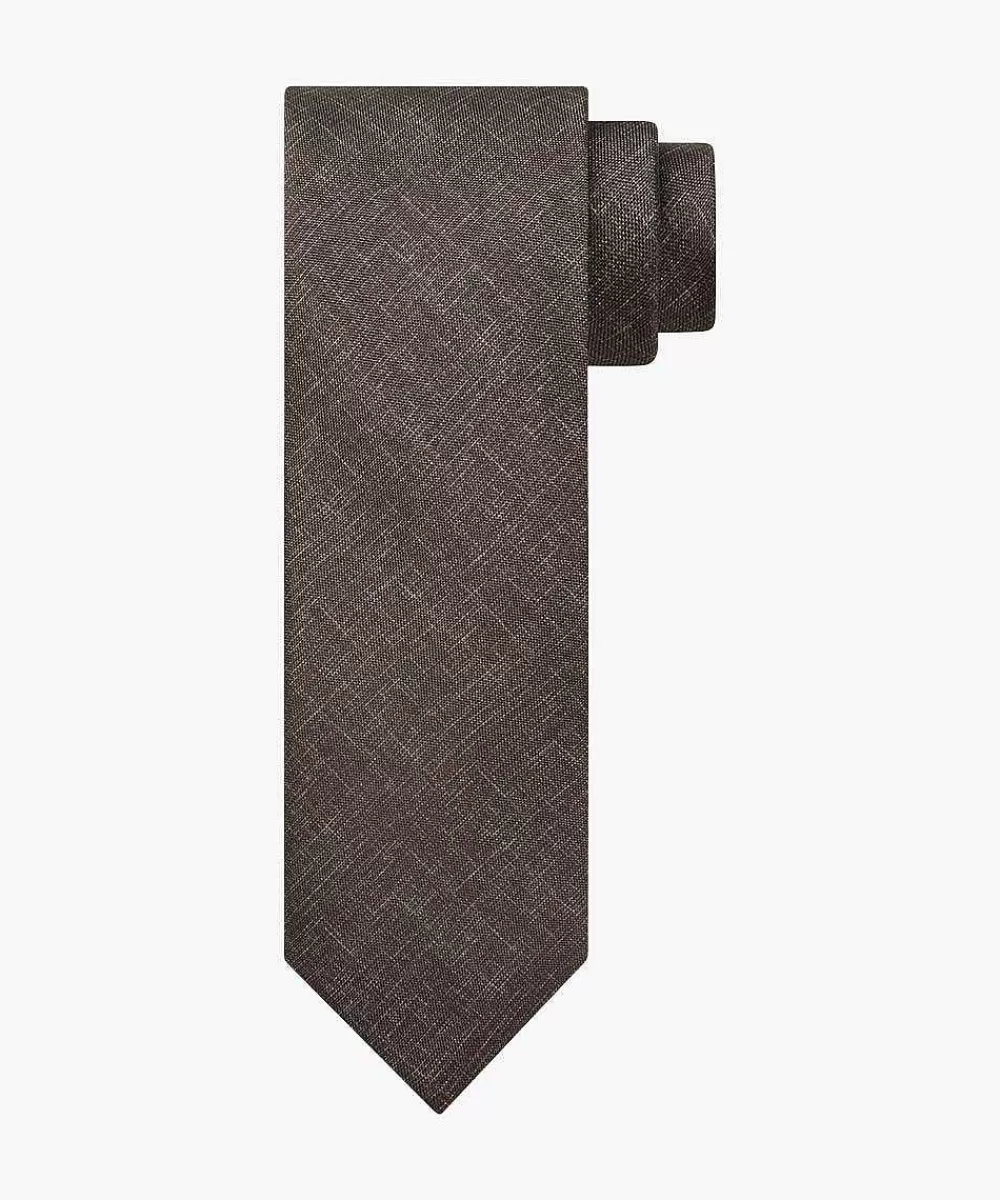 Store Beige Silk Print Tie Ties