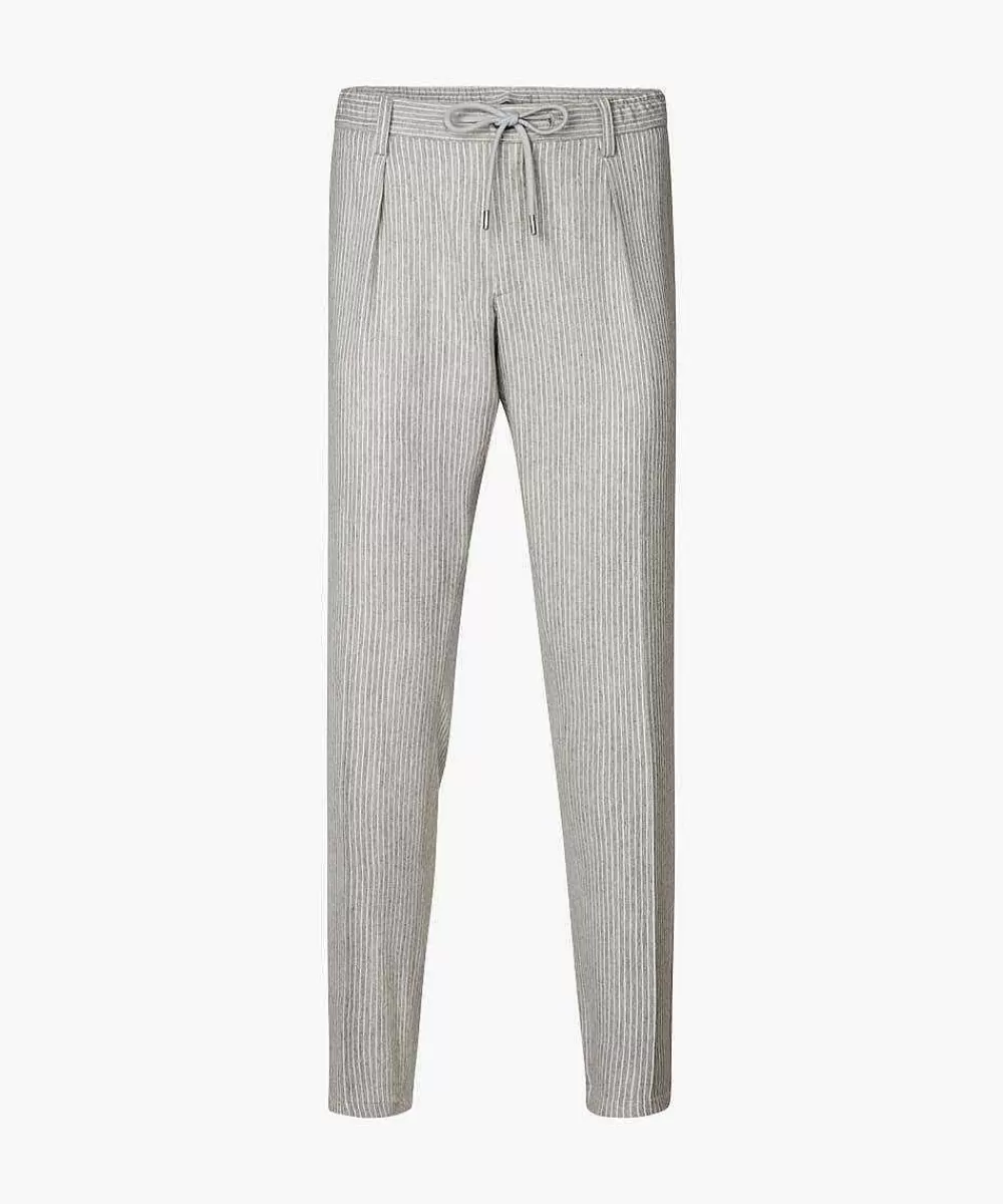 Shop Grey Wool Flannel Sportcord Sportcord Trousers