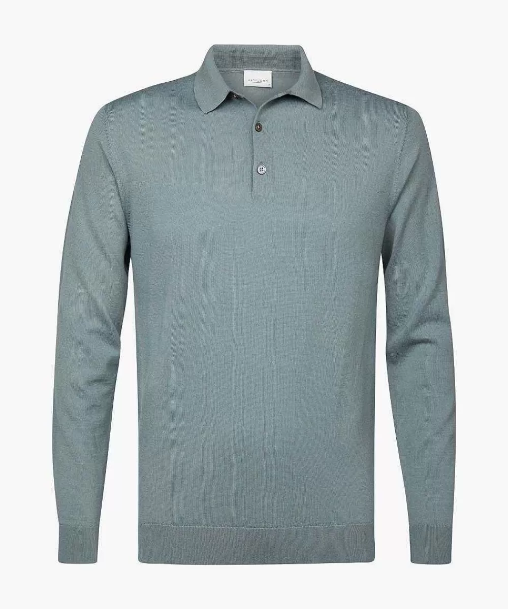 Store Light-Green Merino Polo Polos