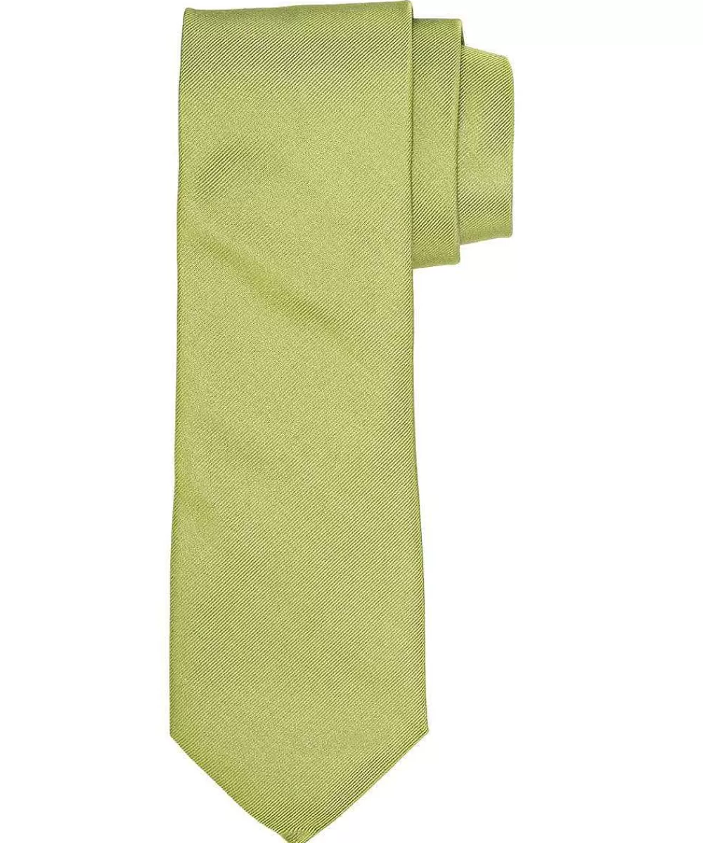 Discount Lime Ribs Silk Tie Ties