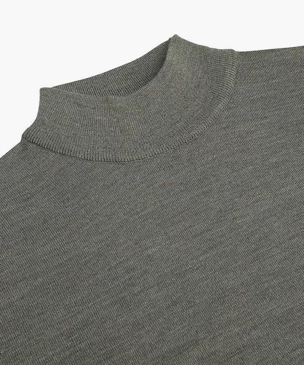 Cheap Merino Mock Neck Roll Necks