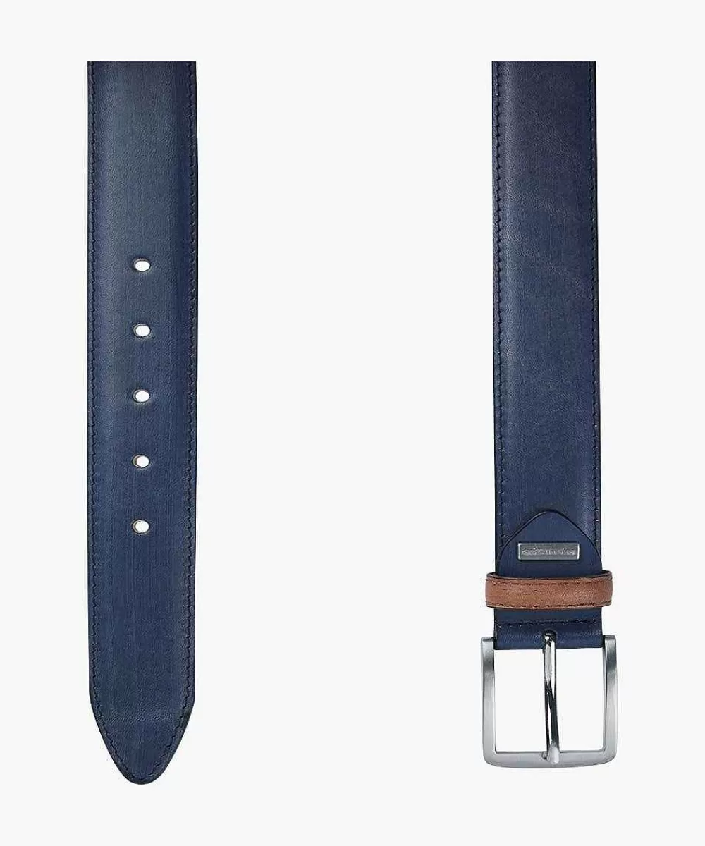 Clearance Navy Contrast Loop Belt Belts