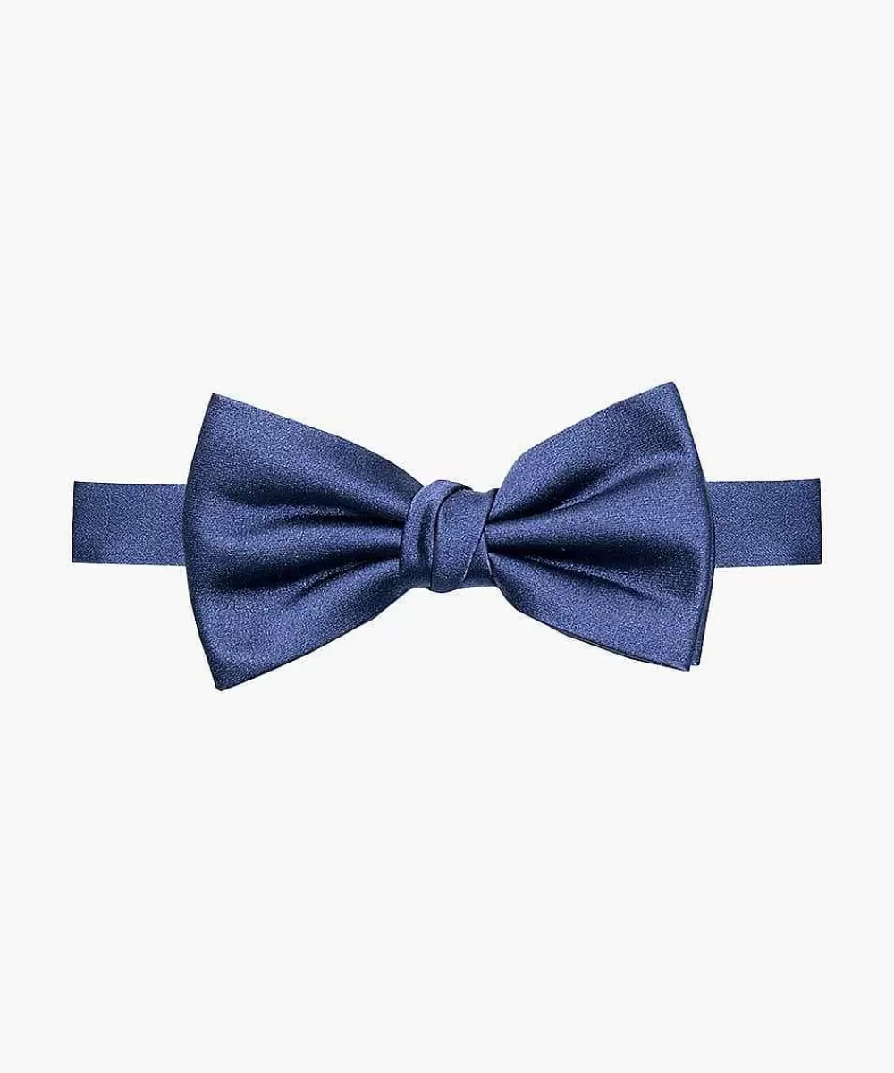 Clearance Navy Satin Bow Tie Bowties